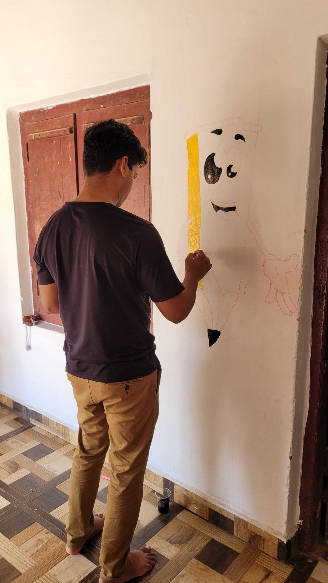 Painting Hope: A Colorful Transformation at Government School, Balanja